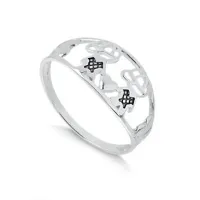 Anel de prata alta meninos - 270197