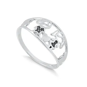 Anel de prata alta menino/menina - 270198