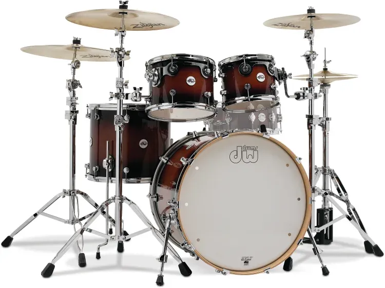 Bateria DW Design Series Shell Pack Design 4 Peças Tobacco Burst