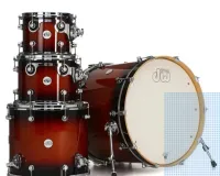 Bateria DW Design Series Shell Pack Design 4 Peças Tobacco Burst - Foto 2