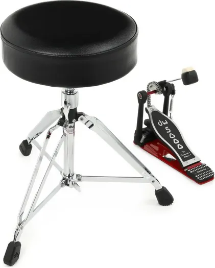 Kit de Pedal de Bateria e Banco Redondo DW DWCP5000PK1 Imagem