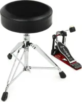 Kit de Pedal de Bateria e Banco Redondo DW DWCP5000PK1