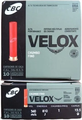 CARTUCHOS CAL. 36 GA CH-T CX C10 (LEIA O AVISO)