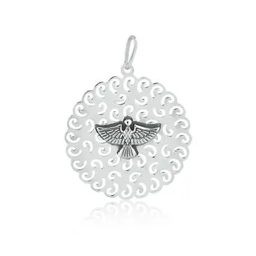 Pingente de prata Divino Espírito Santo - 251323 Imagem