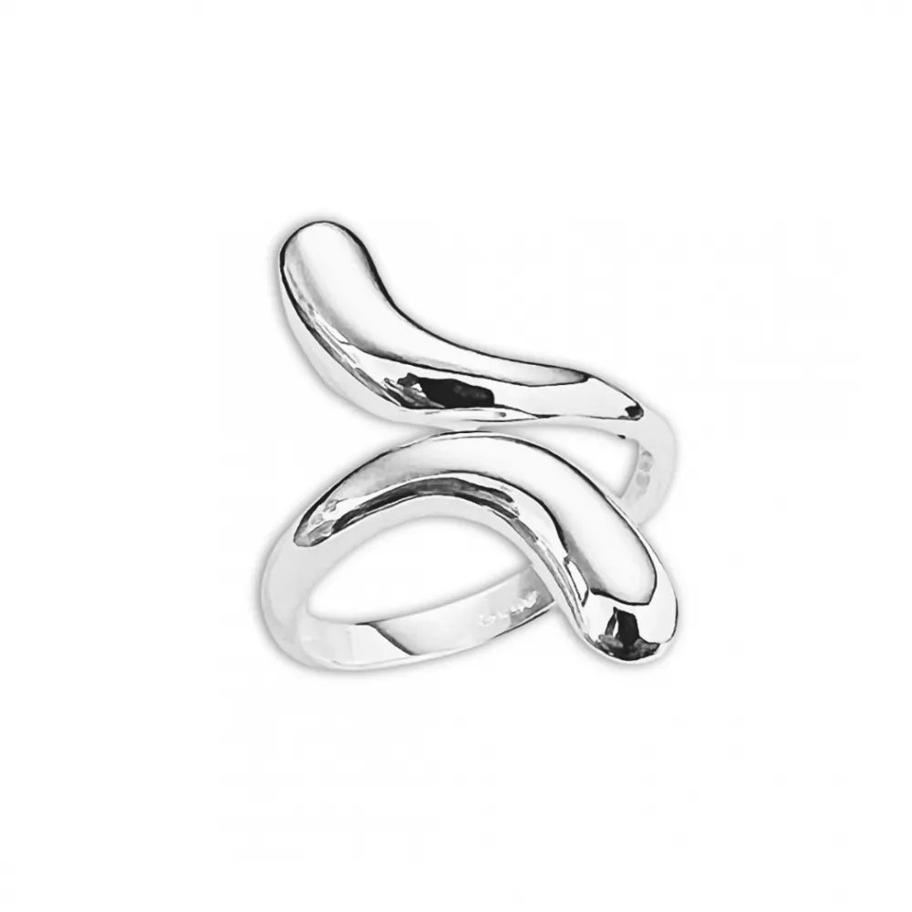 Anel de prata alta envolver - 272075 Imagem