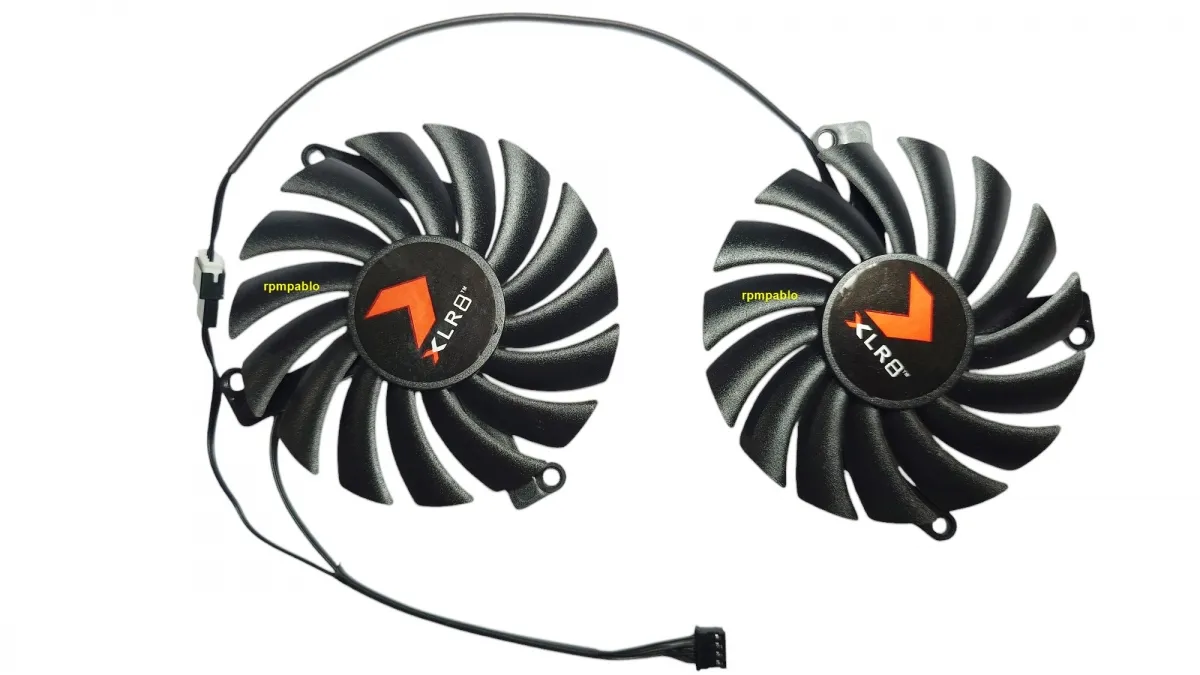 Dual Cooler Fan Para Placa De Vídeo Pny Rtx 3060 Ti Imagem
