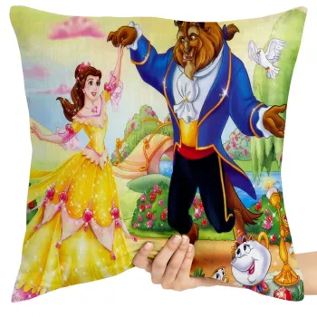 Almofada A Bela e a Fera jardim