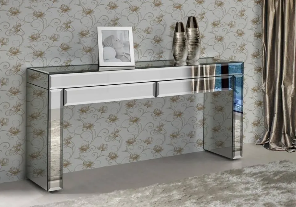 Aparador espelhado Bisotê com gavetas