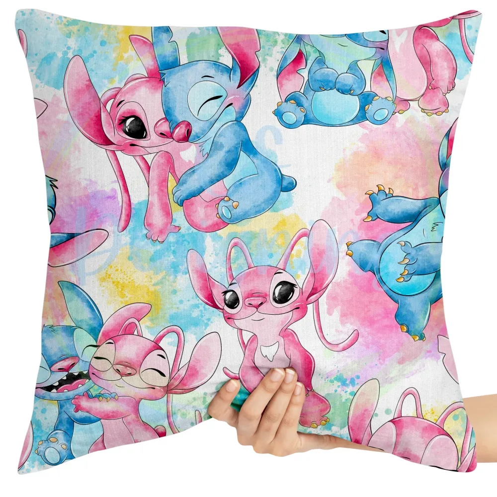 Almofada Angel e Stitch cartoon Imagem