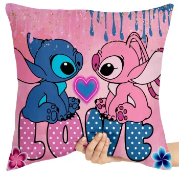 Almofada Angel e Stitch love