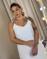 Vestido Longo Diva's Voga Bicolor Preto/Branco - Foto 5