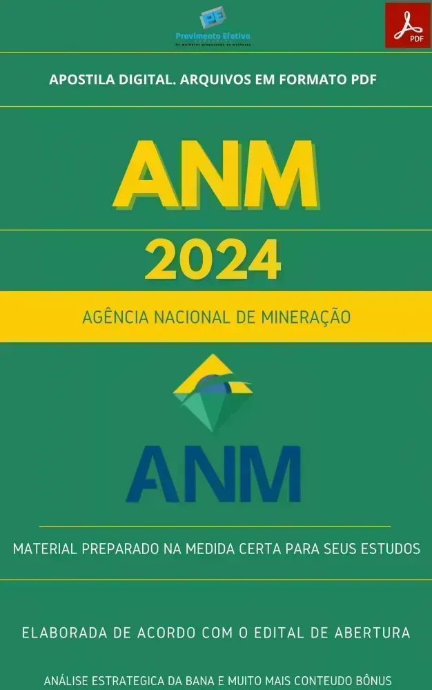 Apostila ANM Suporte á Gestão Estratégia e Governança Especialista 2024 Imagem
