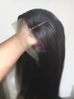 Pamela HUMANA Liso 50cm  300 gramas Lace Front HD humana  cabelo brasileiro repartição LivreBig®  - Foto 8