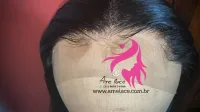 Pamela HUMANA Liso 50cm  300 gramas Lace Front HD humana  cabelo brasileiro repartição LivreBig®  - Foto 15