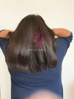 Pamela HUMANA Liso 50cm  300 gramas Lace Front HD humana  cabelo brasileiro repartição LivreBig®  - Foto 13