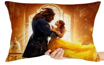 Capa de Almofada ou Travesseiro A Bela e a Fera live action