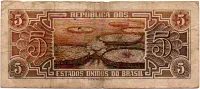 C111 - 5 Cruzeiros - Série 006 - Índio - Data: 1961 - R - Foto 2