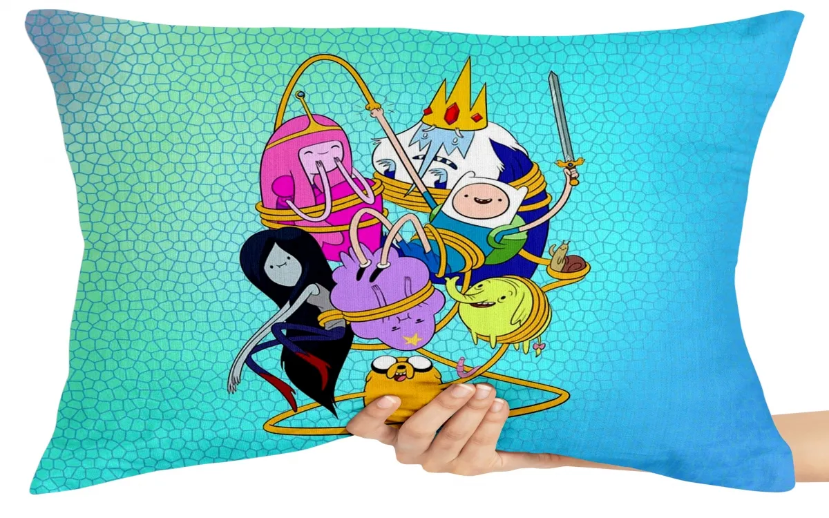 Capa de Almofada ou Travesseiro Hora da Aventura emaranhados Imagem