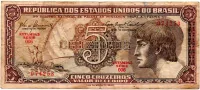 C111 - 5 Cruzeiros - Série 006 - Índio - Data: 1961 - R