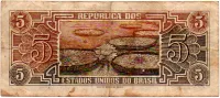 C111 - 5 Cruzeiros - Série 006 - Índio - Data: 1961 - R - Foto 2