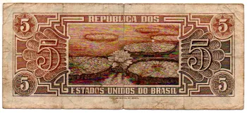 C111 - 5 Cruzeiros - Série 007 - Índio - Data: 1961 - BC - Foto 2