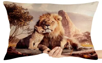 Capa de Almofada ou Travesseiro Mufasa live action 2