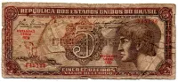 C111 - 5 Cruzeiros - Série 009 - Índio - Data: 1961 - UTG