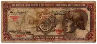 C111 - 5 Cruzeiros - Série 010 - Índio - Data: 1961 - R
