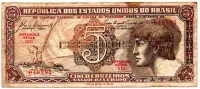 C111 - 5 Cruzeiros - Série 010 - Índio - Data: 1961 - BC