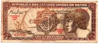 C111 - 5 Cruzeiros - Série 010 - Índio - Data: 1961 - MBC