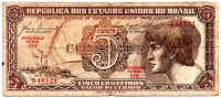 C111 - 5 Cruzeiros - Série 010 - Índio - Data: 1961 - BC