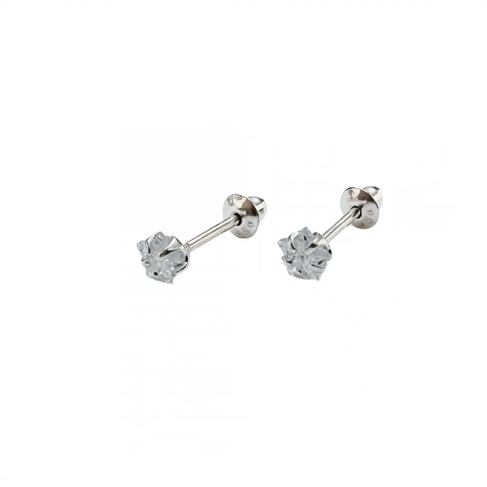 Brinco de prata ponto de luz estrela - 3,0 mm - BF251 Imagem