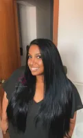 ISA 60/65cm  versao  350 gramas Lace Front UltraHD humana AlBan cabelo brasileiro repartição  LivreBigPlus® - Foto 8