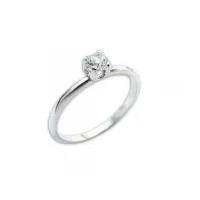 Anel solitário prat alta 950 - AS106