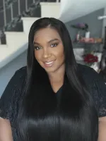 Lace Natural PAMELA   300g  65/70 Lace Front UltraHD humana cabelo brasileiro repartição  LivreBigPlus® - Foto 3