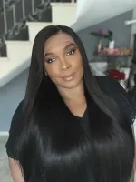 Lace Natural PAMELA   300g  65/70 Lace Front UltraHD humana cabelo brasileiro repartição  LivreBigPlus®. - Foto 3