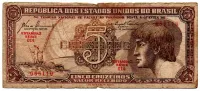 C111 - 5 Cruzeiros - Série 014 - Índio - Data: 1961 - R