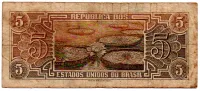 C111 - 5 Cruzeiros - Série 015 - Índio - Data: 1961 - R - Foto 2