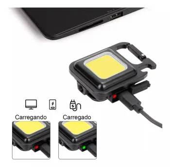 MINI LANTERNA 3 EM 1 LANTERNA CHAVEIRO ABRIDOR DE GARRAFAS - Foto 2