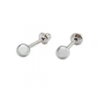 Brinco  prata 925 bola 3,5mm - BFB03
