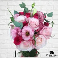 Arranjo misto em tons de rosa  - Foto 2