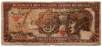 C111 - 5 Cruzeiros - Série 016 - Índio - Data: 1961 - R