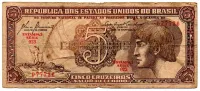 C111 - 5 Cruzeiros - Série 023 - Índio - Data: 1961 - R
