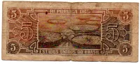 C111 - 5 Cruzeiros - Série 023 - Índio - Data: 1961 - R - Foto 2