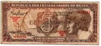 C111 - 5 Cruzeiros - Série 025 - Índio - Data: 1961 - BC
