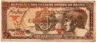 C111 - 5 Cruzeiros - Série 025 - Índio - Data: 1961 - BC