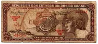 C111 - 5 Cruzeiros - Série 025 - Índio - Data: 1961 - R
