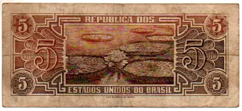 C111 - 5 Cruzeiros - Série 026 - Índio - Data: 1961 - BC - Foto 2