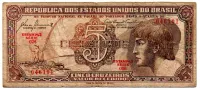 C111 - 5 Cruzeiros - Série 026 - Índio - Data: 1961 - BC