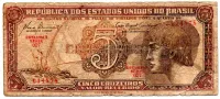 C111 - 5 Cruzeiros - Série 027 - Índio - Data: 1961 - R